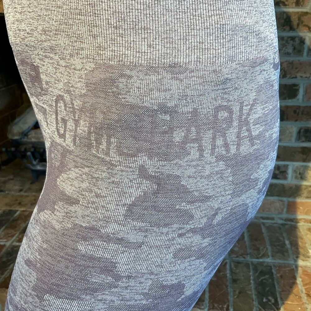 Gymshark Gray Camo Leggings